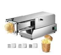 Commercial Machine,Commercial Vegetable Fruit Chopper, 200W Electric Stainless Steel French Fry Cutter with 8/10/12mm Blades, Vegetable Chopper Dicer for Potato Carrots Cucumbers T