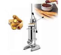 Commercial Manual Churro Maker Machine - inless Steel Spanish Donut Churrera with 5 Molds for Perfect - Easy to Use, Ideal for eries and Food Truc