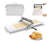 Commercial Manual Dough Sheeter, Foldable Dough Rolling Machine Professional Rolling Machine Manual with Handle and Adjustable Thickness 0-25 mm Commercial Pin Machine 830 * 480 * 250mm