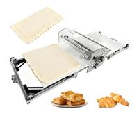 Commercial Manual Dough Sheeter Machine, Folding Pastry Roller Spreader, Portable Croissant Dough Laminator, Adjustable Thickness, for Bread, Puff Pastry, Pizza, Marzipan(Large)