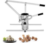 Commercial Manual Meatball Forming Machine - Professional Meatball Maker with 3 Interchangeable Molds (15/20/25 mm), Adjustable Height, for Fish Balls, Beef Balls, Pork Balls
