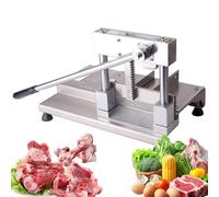 Commercial Meat Bone Saw Machine Manual Bone Meat Cutter with Steel Blade Manual Bone Guillotine Stainless Steel Pork Chop Chicken Duck Bone Slicer for Pig's trotters Tube Bone Spareribs