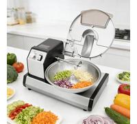 Commercial Meat Bowl Cutter Mixer & Buffalo Chopper Food Processor, 5.28QT, 1500 RPM Sharp S Blades, 304 Stainless Steel & Die-Cast Aluminum for Restaurants