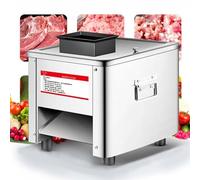 Commercial Meat Cutting Machine, 330Lbs/H Electric Meat Shredder, Stainless Steel Cutter for Lamb, Beef, Chicken - Ideal for Restaurants and Supermarkets