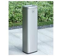 Commercial Metal Ashtray for Cigarette Butt Disposal - Durable & Sleek Design for Public Spaces