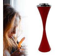 Commercial Metal Smokers Cigar Ash Tray Container With Lid, 60CM Standing Ashtray Outdoor For Patio, Large & Tall Outside Ashtrays For Cigarette Butt Receptacle Disposal(Red)