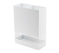 Commercial Metal Umbrella Storage Shelf Large Capacity Metal Square Umbrella Holder for Entryway Heavy Duty Metal Umbrella Holder Standing Umbrella Stand Hotel Commercial(White)