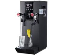 Commercial Milk Frother, 2200W Automatic Steam Boiling Water Machine for Espresso Coffee and Tea, Electric Milk Frothing Machine with LED Display for Shops