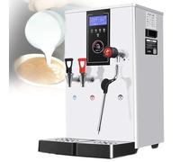 Commercial Milk Frother with Dual Boiler System, 3000W, 20L Capacity, 360° Rotating Nozzle for Coffee, Milk Tea, and Beverage Shops