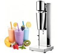 Commercial Milkshake Maker, Electric Drink Mixer with 2-speed 800ml Switch Stainless Steel Blade, Rubber Feet for Smoothie, Ice Cream, Coffee Single-head