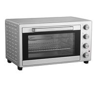Commercial Mini Convection Oven 60 Litres with Grid and Rotisserie, Professional Countertop Baking and Roasting Oven for Catering, Stainless Steel
