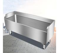 Commercial Mop Sink - Stainless Steel Utility Tub with Drainage, Large Capacity Floor-Standing Basin for Laundry Room and Mop Bucket, 60x41x55cm