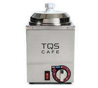 Commercial Nacho Cheese & Hot Fudge Dispenser with Pump, 2.6 Qt Stainless Steel Cheese Warmer, Adjustable Temperature Control, Caramel & Fudge Sauce Warmer for Concession Stands, Cafes & Restaurants