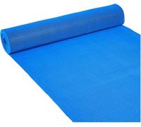 Commercial Non-Slip Bathroom Mats, 0.22'' Thick S-Shaped Versatile Matting, Mesh Hollow Door Mat Roll, Drainage Floor Mat for Swimming Pool Garage,Blue,0.9x3m/3x10FT