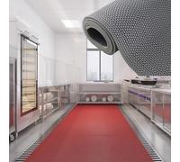 Commercial Non-Slip Drainage Mat, S-Shaped Waterproof Bathroom & Kitchen Rug, Cuttable for Pool & Restaurant Use, Heavy-Duty Indoor/Outdoor Floor Mat