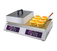Commercial Non-Stick Souffle & Pancake Maker, Electric Double-Head Muffin & Waffle Maker for Countertop Use