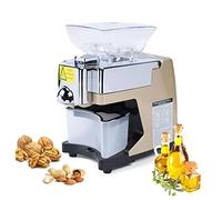 Commercial Oil Press Machine, Heavy Duty Electric Kitchen Oil Maker, 110V/220V Stainless Steel, High Oil Yield (Up to 60%), Suitable for 24 Raw Materials