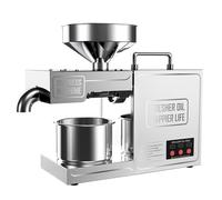 Commercial Oil Press Machine with Cold/Hot Temperature Control for Extracting Walnut Olive Avocado Peanut Soybean Sesame Coconut Sunflower Seeds