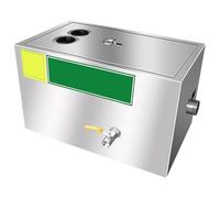 Commercial Oil-water Separator, Durable Steel, Kitchen Stainless Steel Grease Trap, Graded Filtration(Medium)