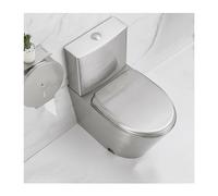 Commercial One-Piece Toilet, High-Efficiency Water-Saving Dual-Flush, Powerful Siphon, for Subways, Cabins, Public Restrooms