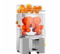Commercial Orange Juicer Machine, Heavy Duty Stainless Steel, High Capacity with Pull-Out Filter Box and Peel Collecting Buckets for Efficient Juice Extraction