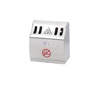 Commercial Outdoor Wall Mounted Cigarette Bin Stainless Steel Lockable Ashtray for Street Square for Balcony