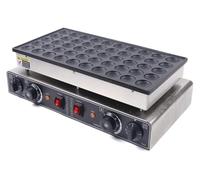 Commercial Pancake Maker 50 Holes, Waffle Pancake Machine with Timer, Dutch Pancake Machine for Even Heating - Ideal for Kitchen and Restaurant Use