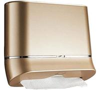 Commercial Paper Towel Dispenser Commercial Paper Towel Dispenser With Lock, Wall-Mounted Hand Towel Dispenser, Punch Free Tissue Dispenser For Home Bathroom Kitchen Waterproof,Gold