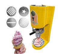 Commercial Pasta and Ice Cream Extruder - 7.4-7.9 Gallons/Hour Soft Serve and Gelato Machine with 4 Shaped Molds, Professional Ice Cream Noodle Extruder