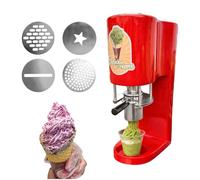 Commercial Pasta and Ice Cream Extruder - 7.4-7.9 Gallons/Hour Soft Serve and Gelato Machine with 4 Shaped Molds, Professional Ice Cream Noodle Extruder
