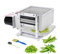 Commercial Pea Shelling Machine, Fully Automatic Bean Peeling Machine, 80 Or 120r/min, Adjustable Roller Distance, Shelling Efficiency 20-50 Kg/h, Electric Bean Soy Peeling Tools for Peas/Soy 80r/min