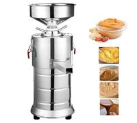 Commercial Peanut Butter Grinder Machine & Nut Butter Maker, 1100W Electric Grinder for Sesame, Almond, Cashew, Stainless Steel Grain Mill, Low Noise, 33lb/H