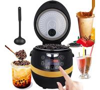 Commercial Pearls Cooker - 6L/8L Automatic Bubble Tea Maker with Smart Touch Control/Anti-scalding Handle, 900W/1350W Non-Stick Pot for Tapioca Pearls, Milk Tea & Desserts,8Lyellow