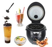 Commercial Pearls Cooker, 6L Automatic Bubble Tea Maker,Smart Touch Control&Anti-scalding Handle, 900W Non-Stick Boba Cooker for Tapioca Pearls, Milk Tea & Desserts