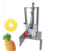 Commercial Pineapple Corer Machine, Hand-Operated Stainless Steel Pineapple Peeler Cutter, Efficient 60pieces/Hour Output, Quick Meat Removal, for Supermarkets and Food Booths