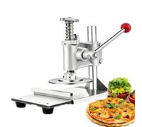 Commercial Pizza Dough Roller Sheeter, Manual Pizza Dough Press Machine, Stainless Steel Pizza Pastry Press Plate, Adjustable Thickness, 16cm Plate Diameter, for Making Pizza Dough