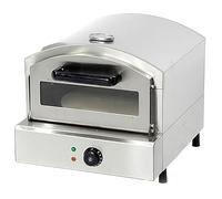 Commercial Pizza Oven with Dual-Zone Temperature Control, Heat-Resistant Viewing Window, and Manual Knob for Professional Kitchens and Hospitality
