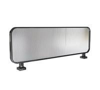 Commercial Privacy Partits - Modern Divider for Office, Reurant, Hotel - Protect Panels, Black, 1.5m x 30cm, Slish Space Separator for Enhanced Privacy