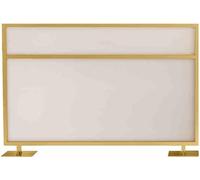 Commercial Privacy Screen Panel with Frosted Glass for Dining Area Tabletop Divider, Stylish Iron Design for Restaurants and Bars, 100x150cm