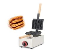 Commercial Propane Gas Corn Dog Waffle Maker - 4 Grid Hot Dog Waffle Stick Machine Nonstick Stainless Steel LPG Waffle Maker for Restaurant, Food Truck & Catering