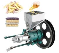 Commercial Puffed Food Extruder Machine, Multi Rice Corn Puff Snack Maker, 25-50 kg/h High Efficiency, Food Processing Equipment with 7 Molds, for Street Stall, Home Kitchen