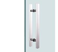 Commercial Push-Pull Glass Door Handle - Heavy Duty Modern Design for Outdoor, Office, Shop & Home Decor