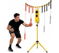 Commercial Reaction Game, Digital Counter, Adjustable Height 35.4-78.7 in Yellow