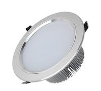 Commercial Recessed Downlight Indoor Lighting Downlight LED Panel 9W 12W Spotlights Aluminum Ultra Slim Round Silver Panel Ceiling Lights Non Dimmable with AC,6000K White Light_9W
