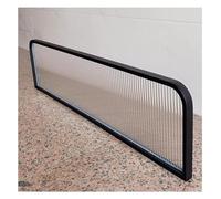 Commercial Restaurant Privacy Dividers Black Countertop Enclosure Panel for Dining Areas 1.5m x 30cm Effective Seating Separation Solution for Enhanced Guest Experience