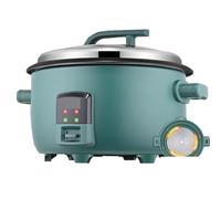 Commercial Rice Cooker Large Capacity Nonstick for Hotels & Canteens,45L | 5-layer honeycomb nonstick liner with a free steamer tier for two-level cooking
