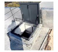 Commercial Roof Hatch with Internal Ventilat22 x34 Easy Open Access Door for Safe Maintenance and Emerncy Escape and Secure Design