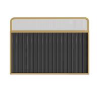 Commercial Room Divider Restaurant Table Partition Black Privacy Screen Workspace Wall Separator Hotel Barrier Panel (60x120cm/23.6x47.2in)