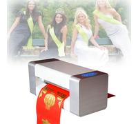 Commercial Satin Ribbon Printing Machine, 40-200m/h Foil Stamping Printer, 350mm Paper Feed Width, for Business Cards, Spring Couplets, Gift Ribbons, Invitations, Etiquette Ribbons