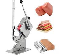 Commercial Sausage Clipper Machine, Manual U-Shape Sealing Device, Includes 4000 U-Shape Clips, Ideal for Supermarkets, Bakeries, and Coffee Shops
